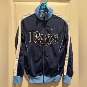 ❌ Sold Nike Navy & Light Blue Tampa Bay Rays Track Jacket